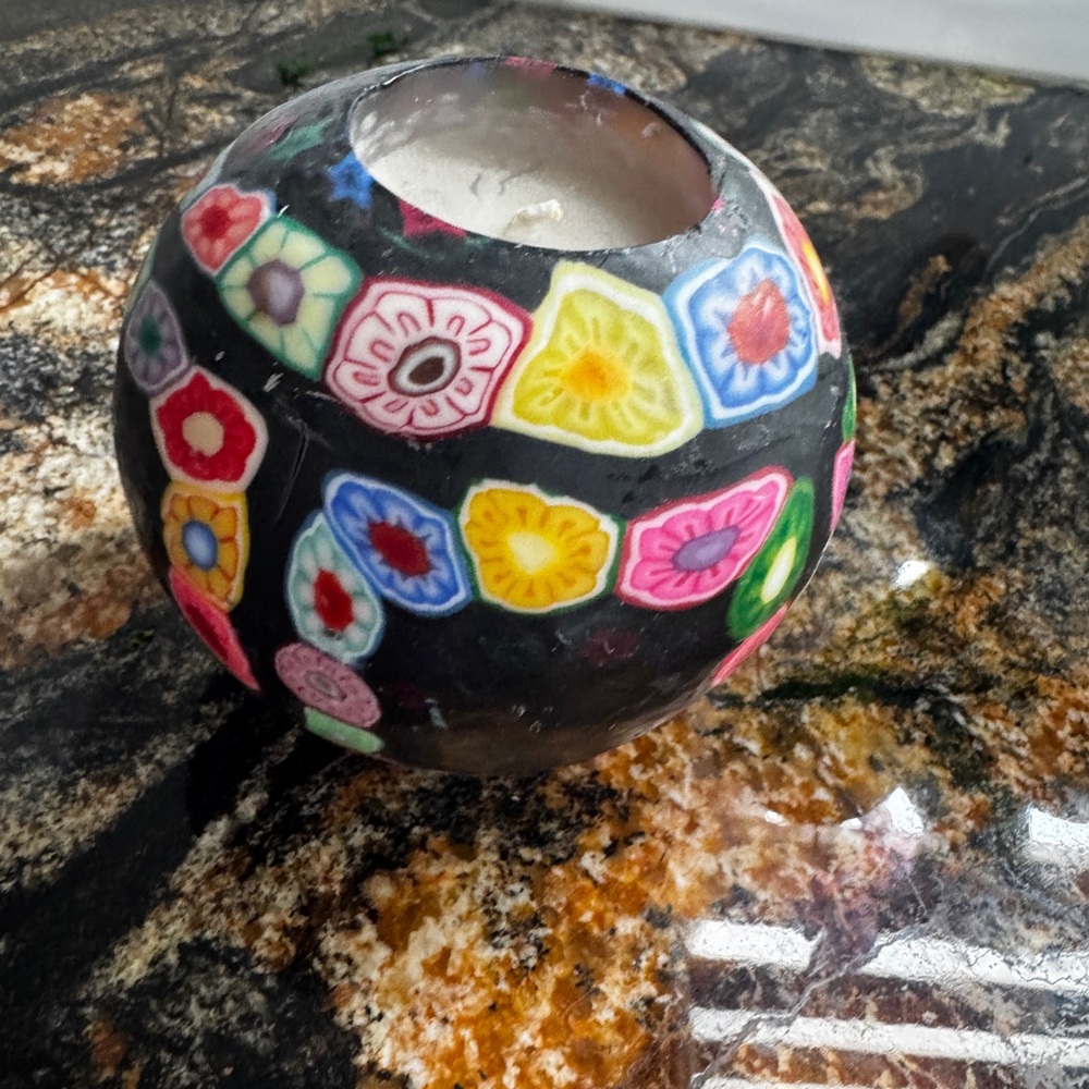 Millifiori Colorful‎ Floral Candle